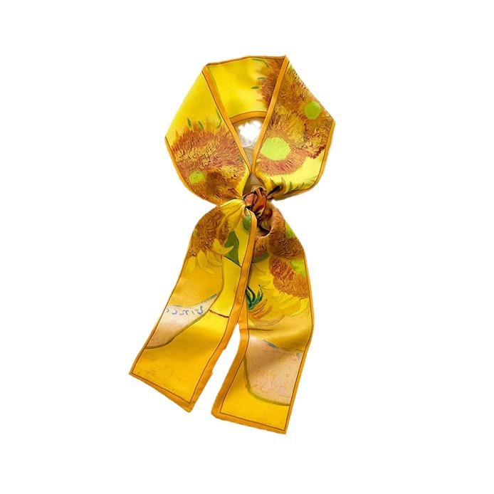 Ethnic Fashion Design - Silk Bow Minimalist Silk Scarf Band