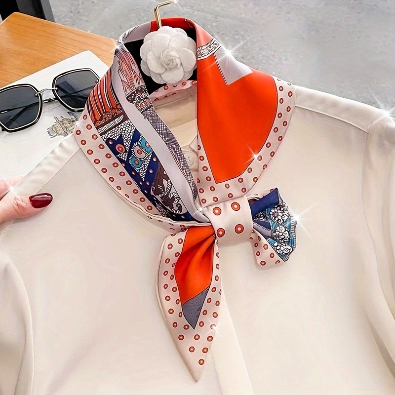 Boho Chic Orange Floral Print  - Ethnic Fashion Design ulasan dan harga