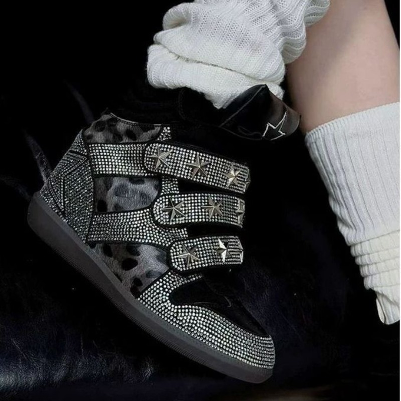 High‑Top Hidden Wedges Sneaker - Ethnic Modern Fashion ulasan dan harga