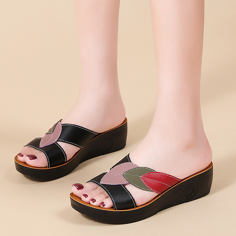Women's Thick-Soled Wedge Snea - Ethnic Modern Fashion ulasan dan harga