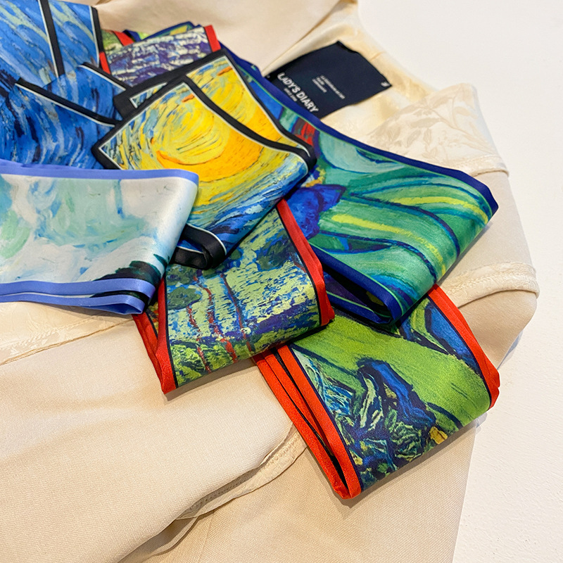 Silk Bow Minimalist Silk Scarf - Ethnic Fashion Design ulasan dan harga
