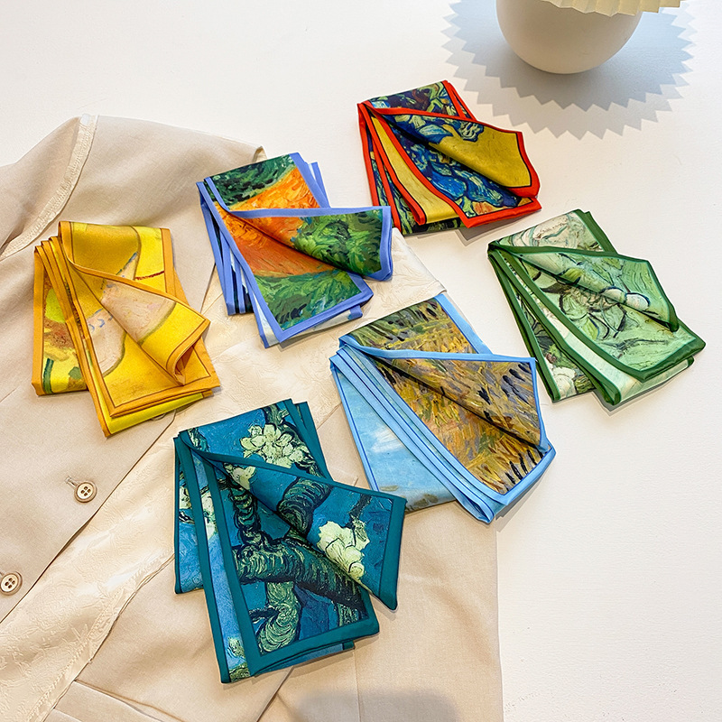 Silk Bow Minimalist Silk Scarf - Ethnic Fashion Design ulasan dan harga