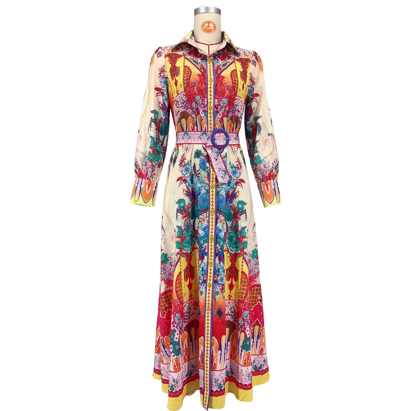 Autumn Lapel Lantern Sleeves W - Ethnic Fashion Women ulasan dan harga