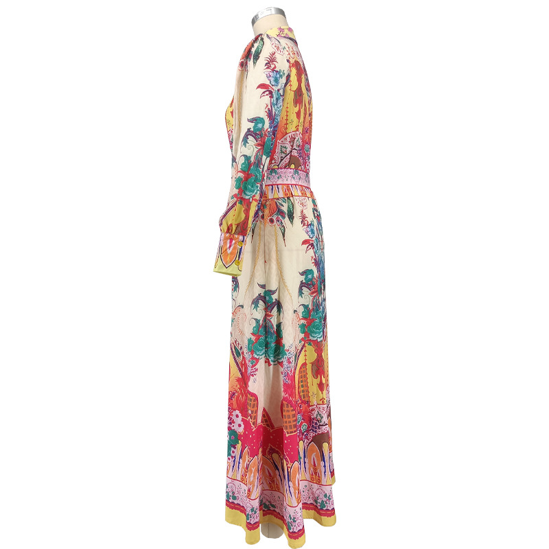 Autumn Lapel Lantern Sleeves W - Ethnic Fashion Women ulasan dan harga